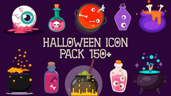 Halloween Icons Pack 150+