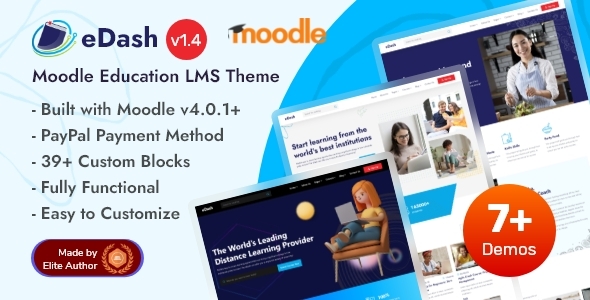 eDash | Moodle 4+ Education LMS Theme