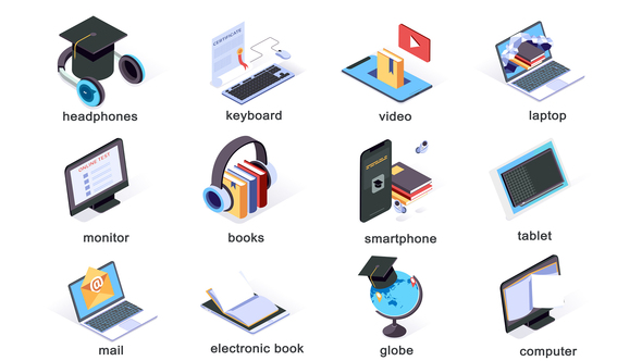 Teaching - Isometric Icons