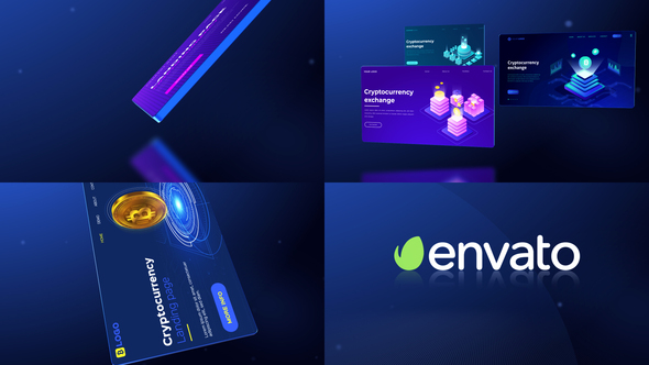 Cryptocurrency Card Promo Cinema 4D