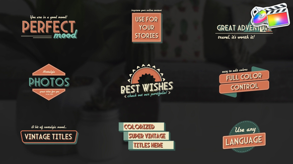 Vintage Titles for FCPX alt