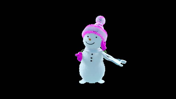 56 Snowman Dancing HD