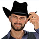 Western Cowboy - Fully Rigged Avatar - 3DOcean Item for Sale