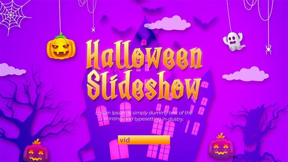 Halloween Slideshow (MOGRT)