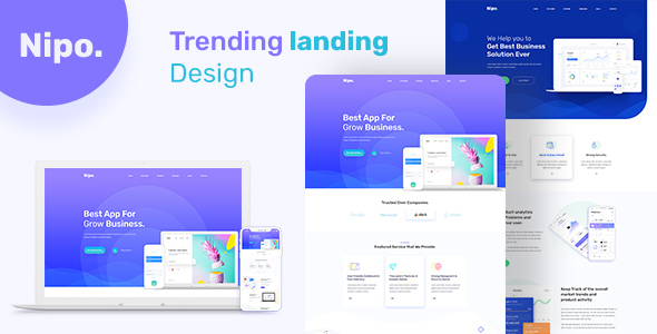 Nipo App Landing Psd Templated