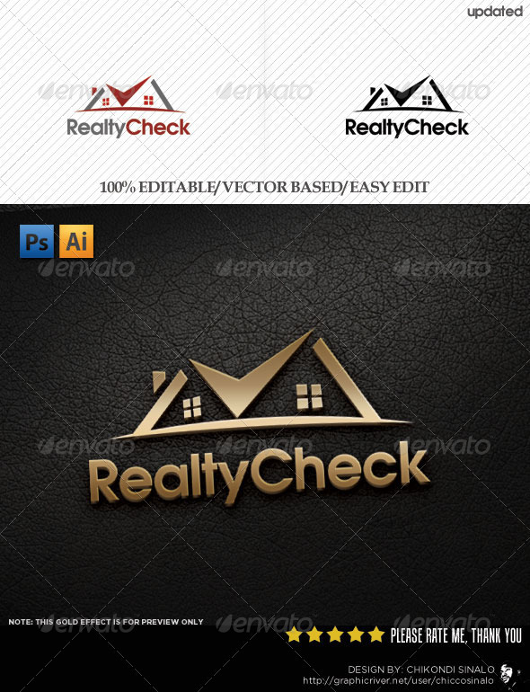 Realty Check Logo Template