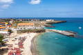 Aerial view of Tarrafal beach in Santiago island in Cape Verde - Cabo Verde - PhotoDune Item for Sale