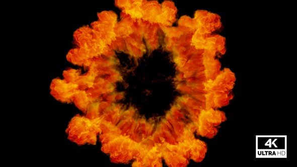 Smoke Shockwave Explosion Bright Orange alt