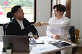 Business people showing Fist Bump after meeting partnership. Teamwork Concept. - PhotoDune Item for Sale