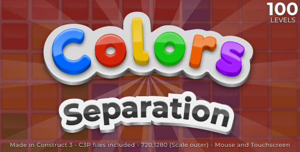 Colors separation - HTML5 Casual game