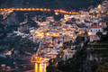 Positano city lit by street lights. - PhotoDune Item for Sale