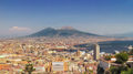 Naples, panorama of the Bay of Naples, the port and in the background the Vesuvius. - PhotoDune Item for Sale