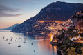Positano city lit by street lights - PhotoDune Item for Sale