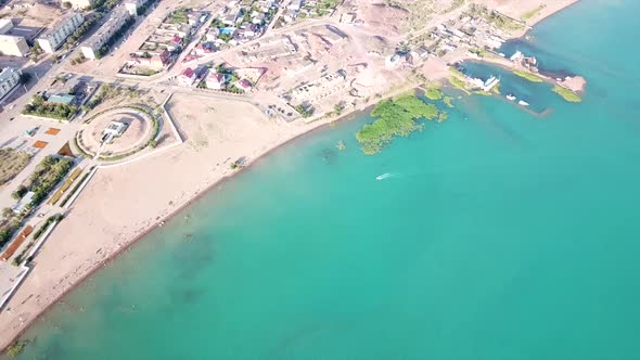 A Small Town on the Shore of the Balkhash Lake