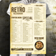 Retro Food Menu Poster - GraphicRiver Item for Sale