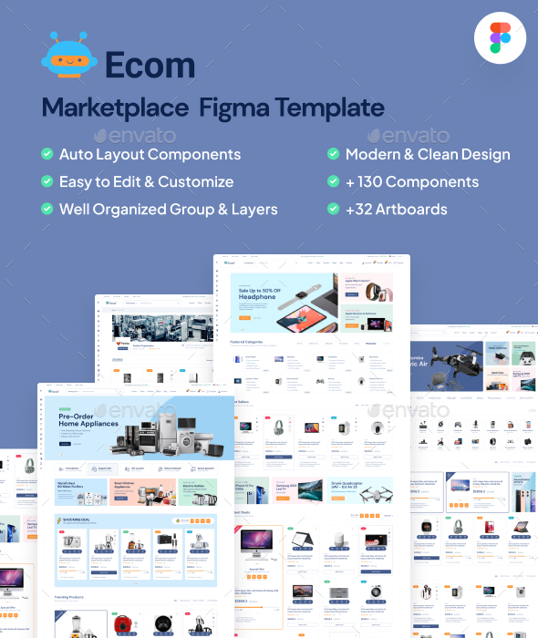 Ecom - Marketplace Figma Template
