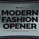 Modern Fashion Opener - VideoHive Item for Sale