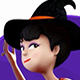 Halloween Witch Riding Broom 4K - VideoHive Item for Sale