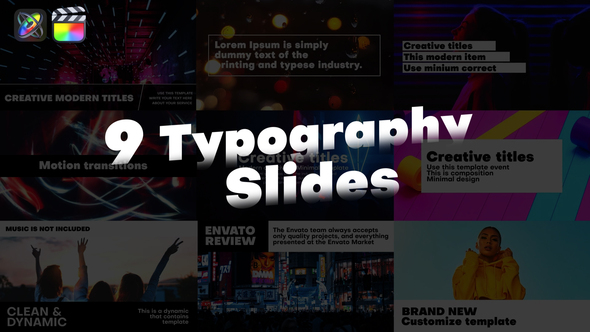 Typography Slides | FCPX alt