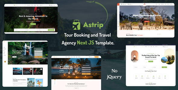 Astrip - Tour Booking and Travel Agency React Next js Template