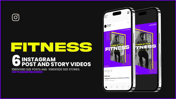 Fitness Promo Social Post And Story Animate