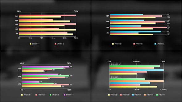 Horizontal Column Infographic