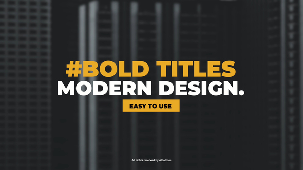 Bold Titles | FPC alt
