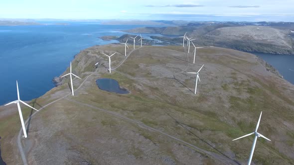 Windmills for Electric Power Production Havoygavelen Windmill Park Norway