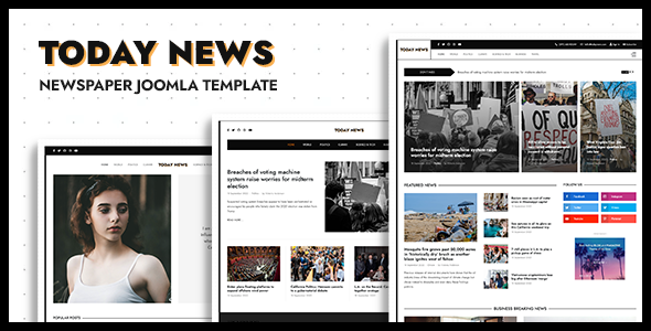 Today News - Newspaper, Magazine & News Joomla 5 Template