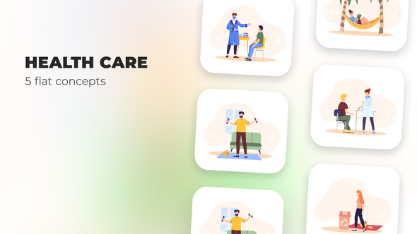 Health care - Flat concept