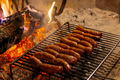 Grilled sausages cooked on the grill - PhotoDune Item for Sale