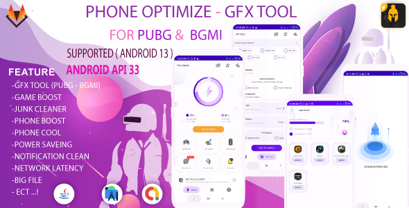 Phone Optimize - GFX Tool For PUBG and BGMI - RAM Boost - Game Booster