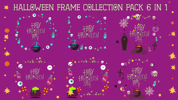 Halloween Frames Collection Pack 6 in 1