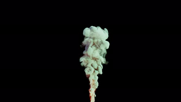 colorful smoke stream on a black studio background. smoke cloud puff, alt