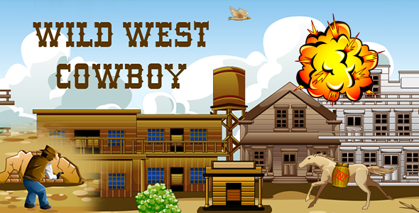 Wild West Cowboy Construct 3 HTML5 Game
