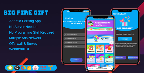 Big Fire Gift v1.0 - Best Android Earning App
