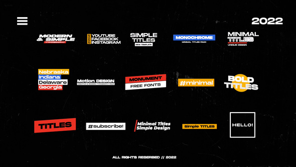 Minimal Titles 6.0 | FCPX alt