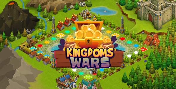 Kingdoms Wars - HTML5 Game + Mobile Version! (Construct 3)