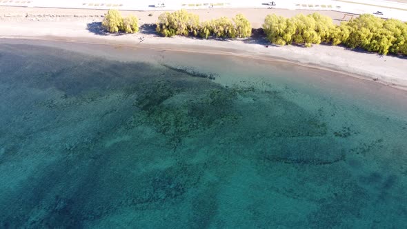 Cristal clear water of Buenos Aires lake. Los Antigos city in Argentina.