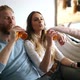 Happy Couple Drinking Beer and Toasting at Home - VideoHive Item for Sale