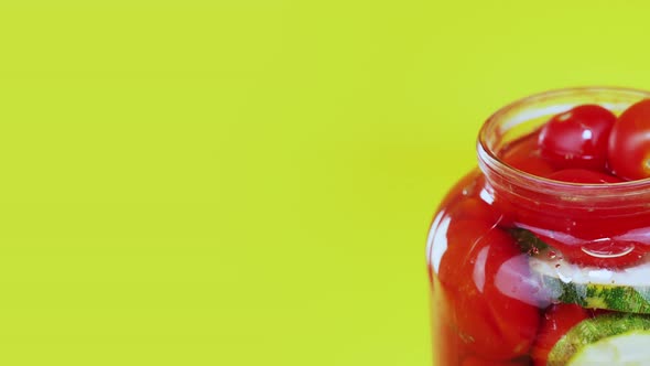 Tomatoes in the Glass Container