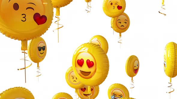 Emoji Helium Balloons