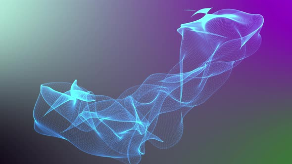 Abstract Line Particles Background 4K