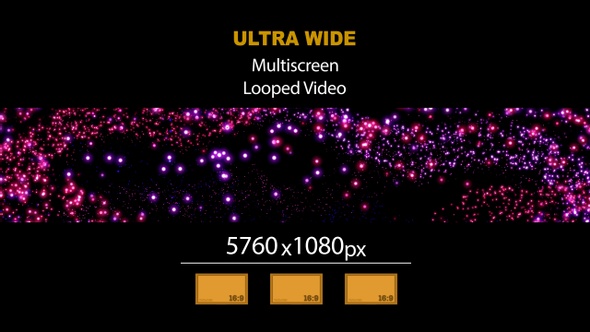 Ultra Wide HD Background Particles 04