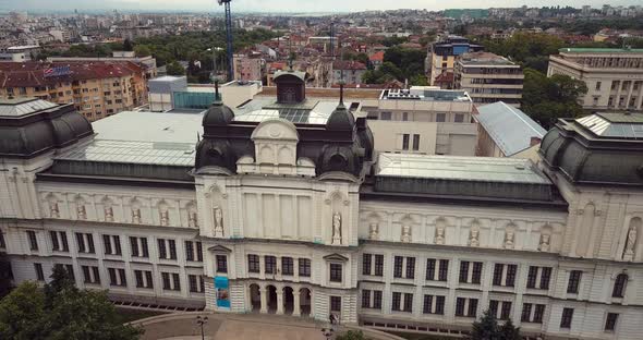 Top view of Sofia city center
