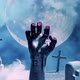 Zombie Hand Rising Out Of A Graveyard - VideoHive Item for Sale