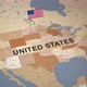 United States of America Map with Flag - VideoHive Item for Sale
