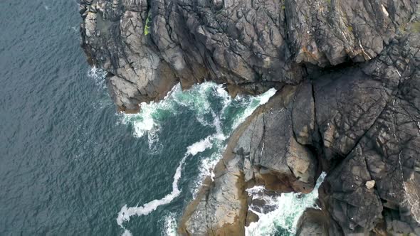 Aerial View of Loughros Point By Ardara in County Donegal Republic of Ireland