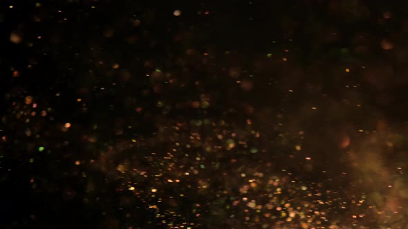 Particles Gold Bokeh Glitter Awards Dust Abstract Background