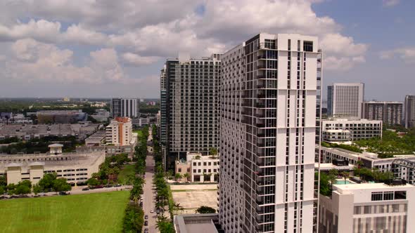 4k Aerial B Roll Condominiums Midtown Miami Downtown City Scene